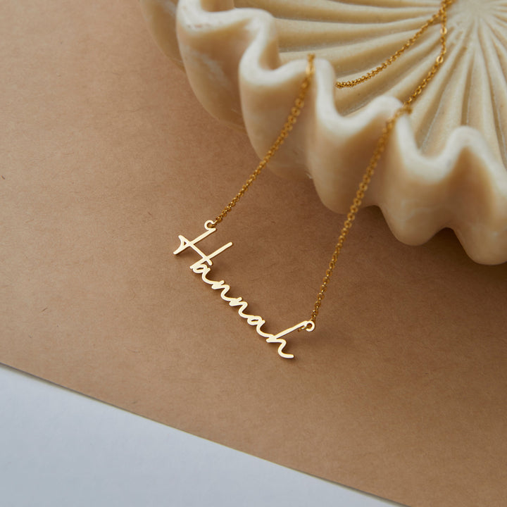 Customised Handwritten Name Necklace Sterling Silver 925