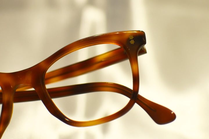 1950's Vintage eyeglasses horn rim frame France true vintage