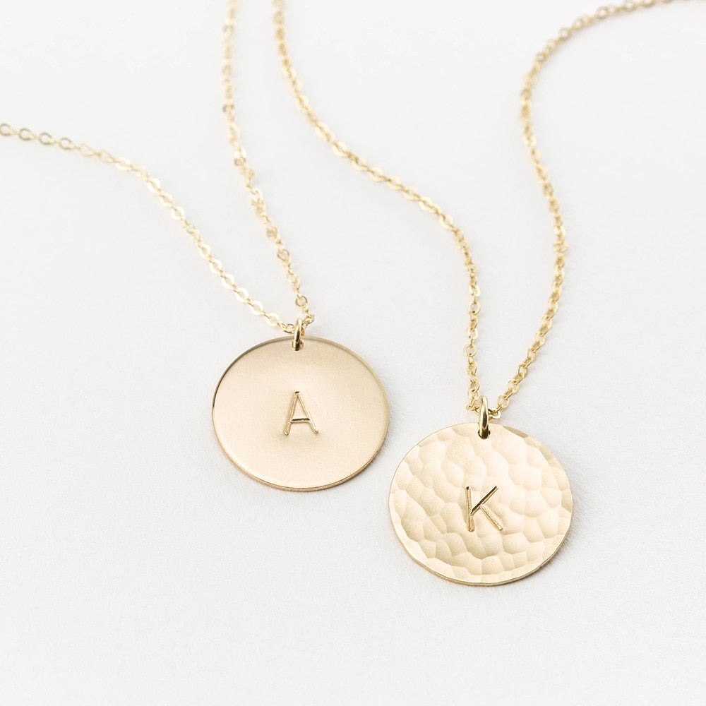 14K Gold Personalised Initial Necklace