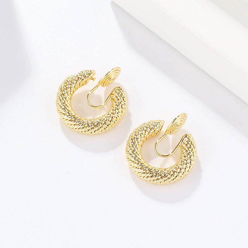 How to wear brass coil style clip on earrings