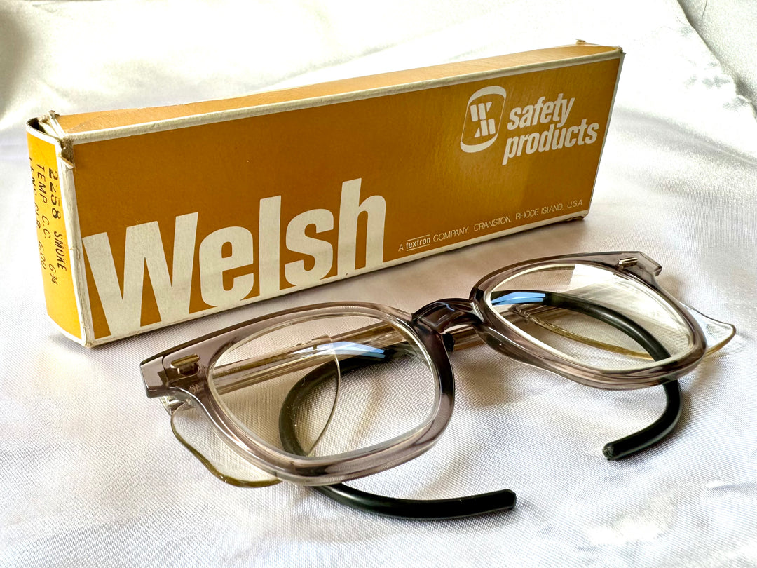 1968's VINTAGE WELSH SAFETY
GLASSES MADE IN U.S.A