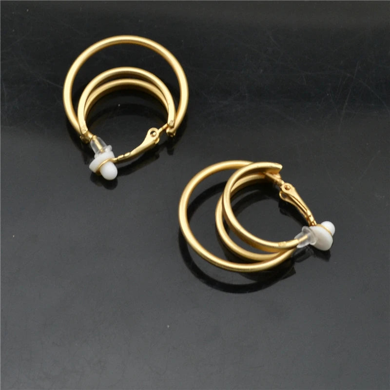 Hoop Clip on Earrings