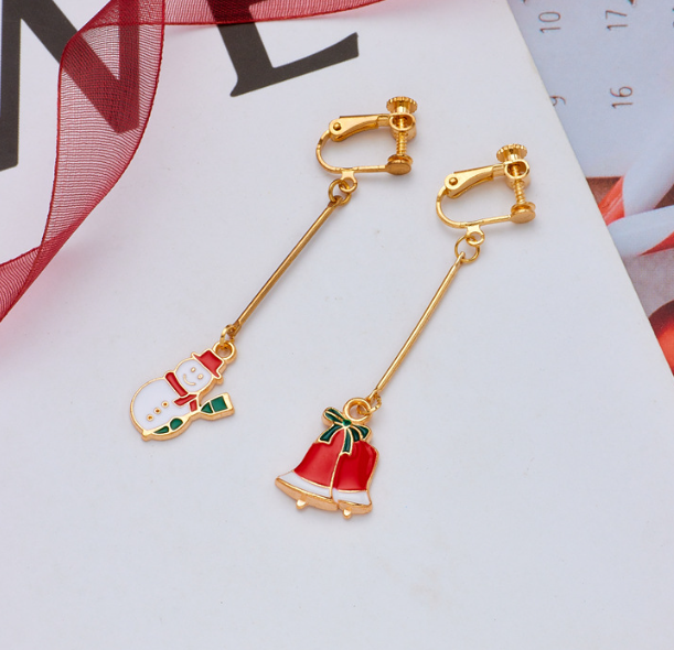 Christmas Clip on Earrings