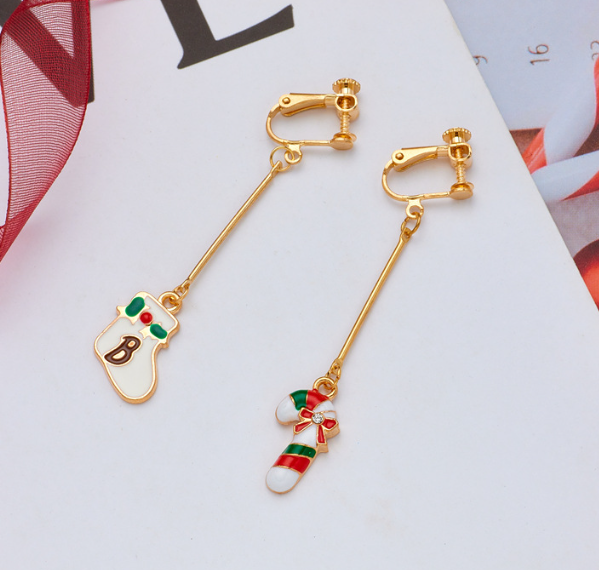 Christmas Clip on Earrings