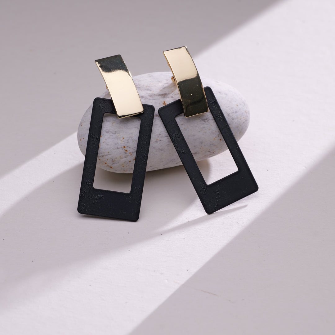 Rectangular Ear Clips Rectangular Clip on Earrings – Victoria's Closet & Co