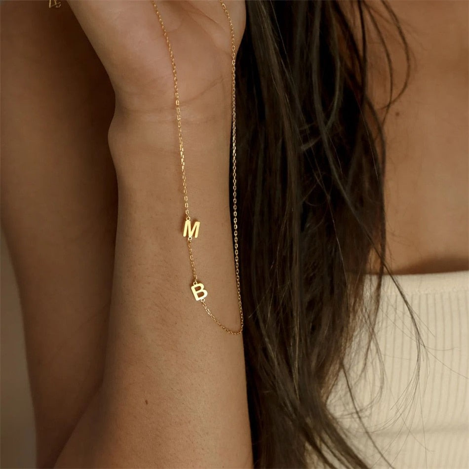 Tiny initial necklace australia hotsell