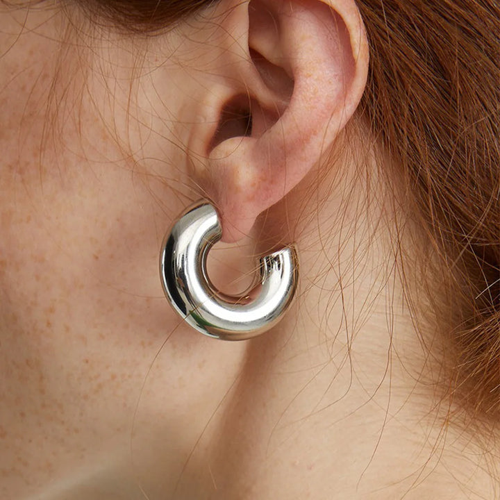 Vintage Hoop Clip on Earring