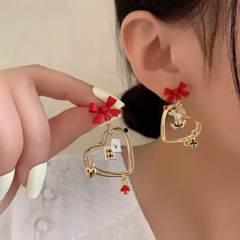 The White Rabbit Clip on Earrings