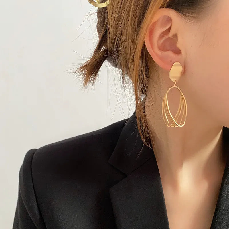 Gold Clip on Earrings