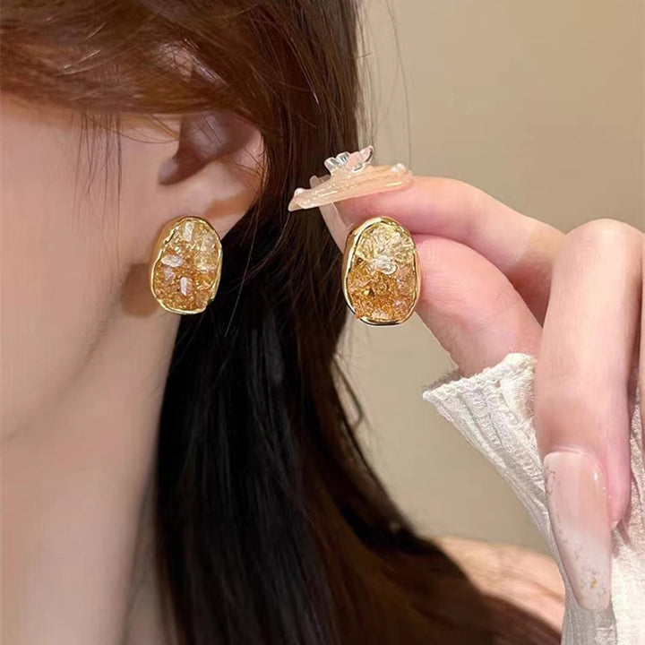 Irregular Brass Coil Earrings