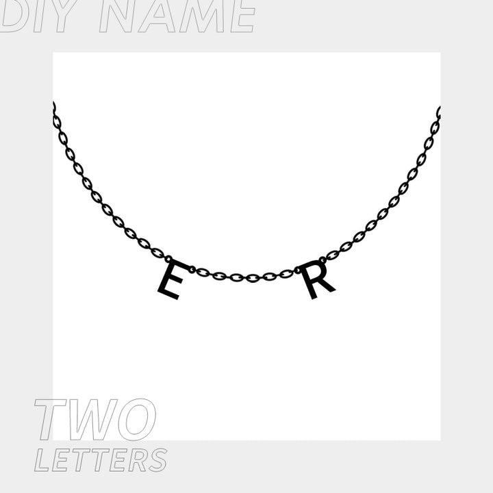 Tiny Initial Letter Name Necklaces