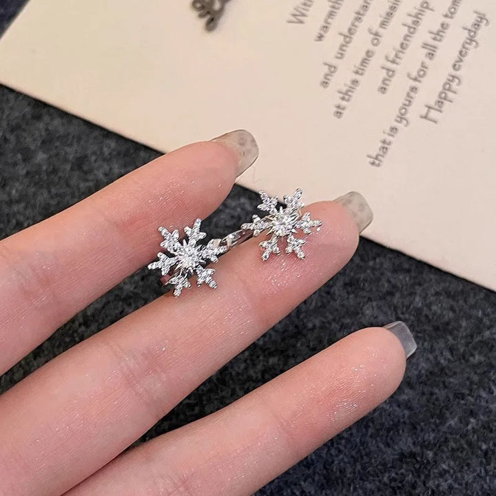 Zirconia Snowflake Ear Cuff (1P)