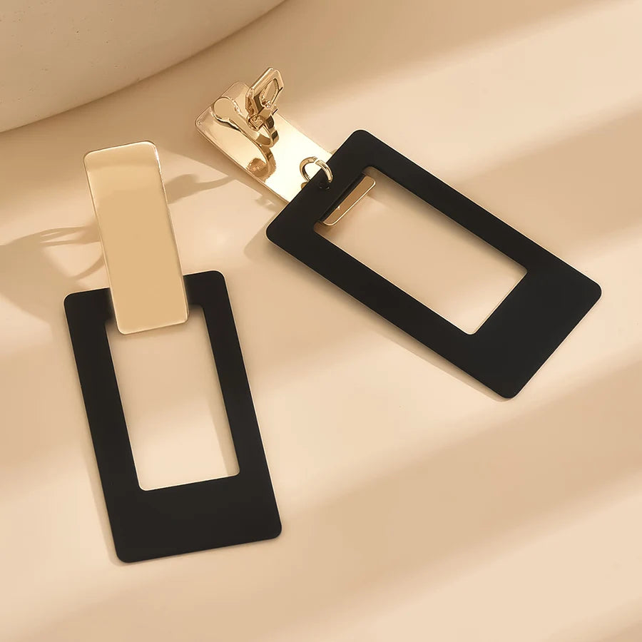 Rectangular Ear Clips Rectangular Clip on Earrings – Victoria's Closet & Co