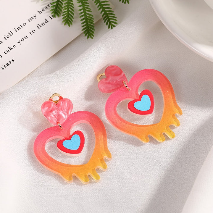 Colourful Clip on Earrings