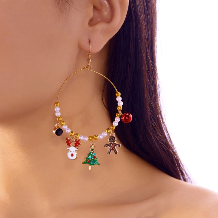 Santa Claus Holidays Clip on Earrings