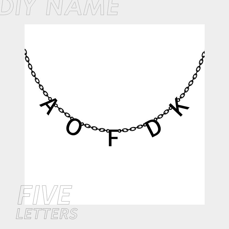 Tiny Initial Letter Name Necklaces