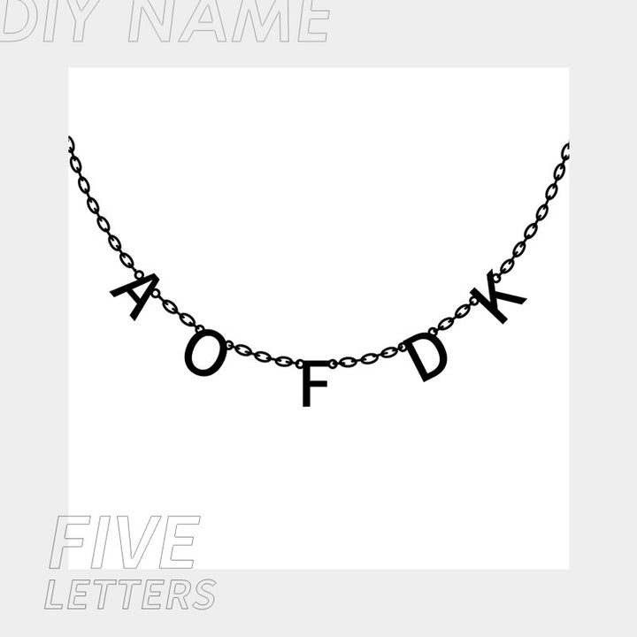 Tiny Initial Letter Name Necklaces