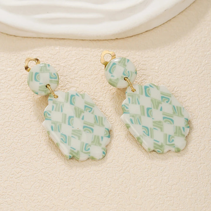 Handmade Polymer Clay Clip on Earrings