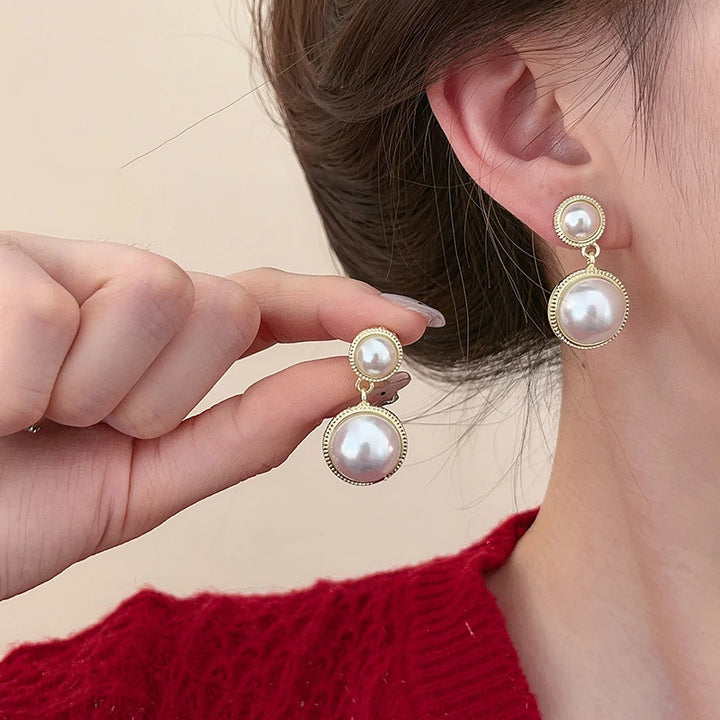 Pearl Hepburn Clip on Earrings