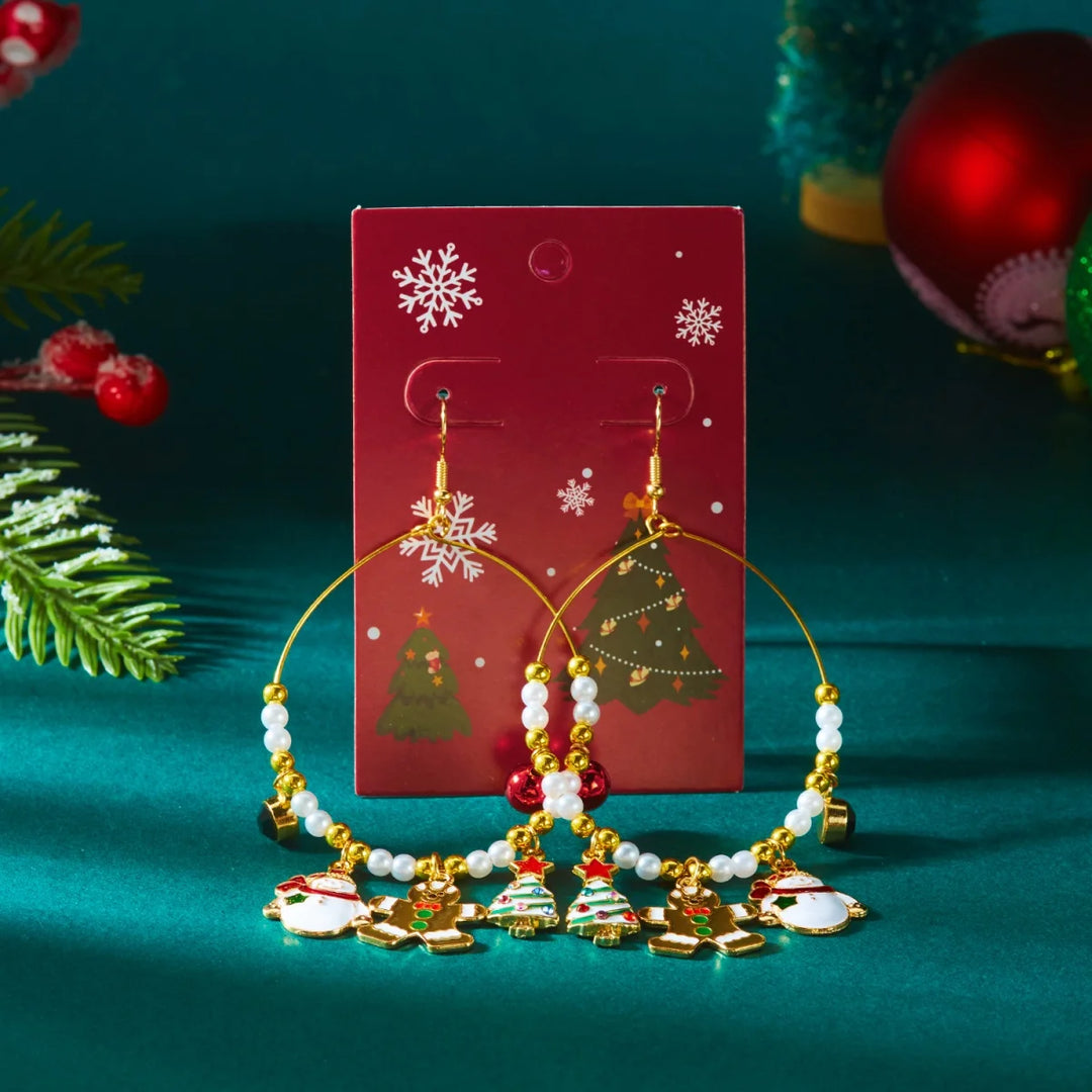 Santa Claus Holidays Clip on Earrings