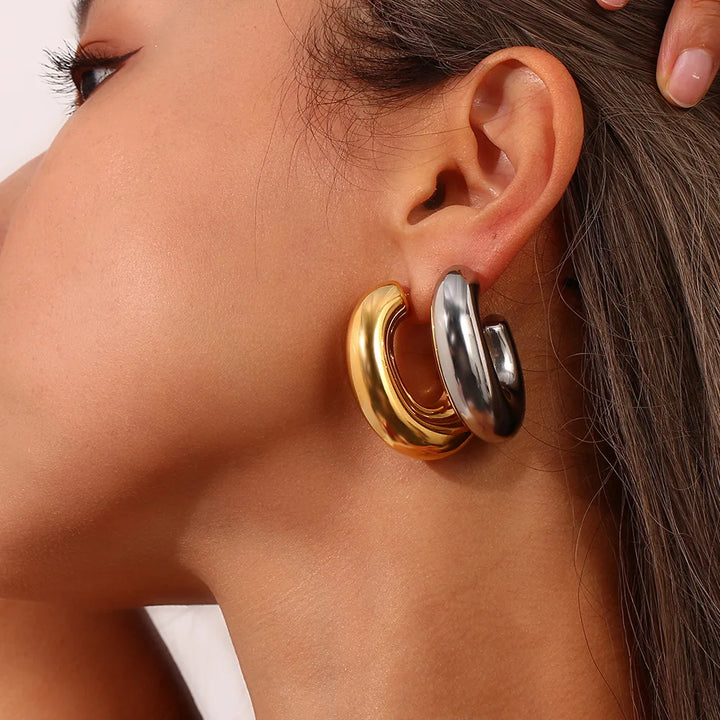 Vintage Hoop Clip on Earring