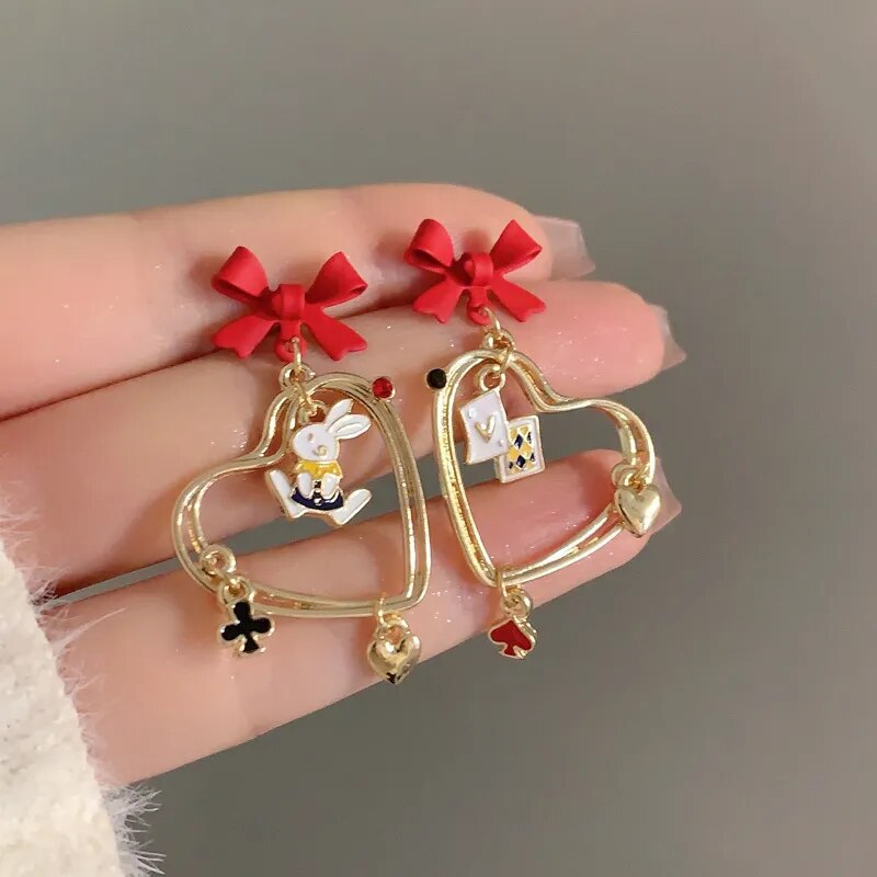 The White Rabbit Clip on Earrings