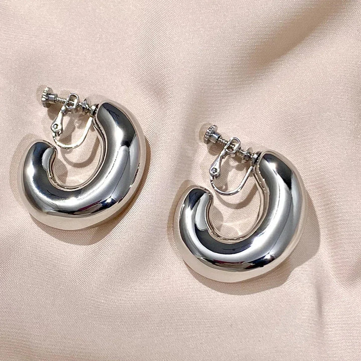 Vintage Hoop Clip on Earring