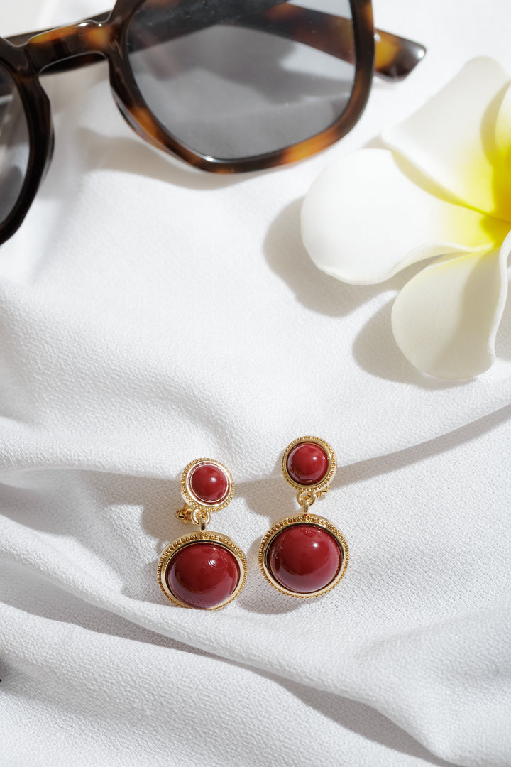 Pearl Hepburn Clip on Earrings