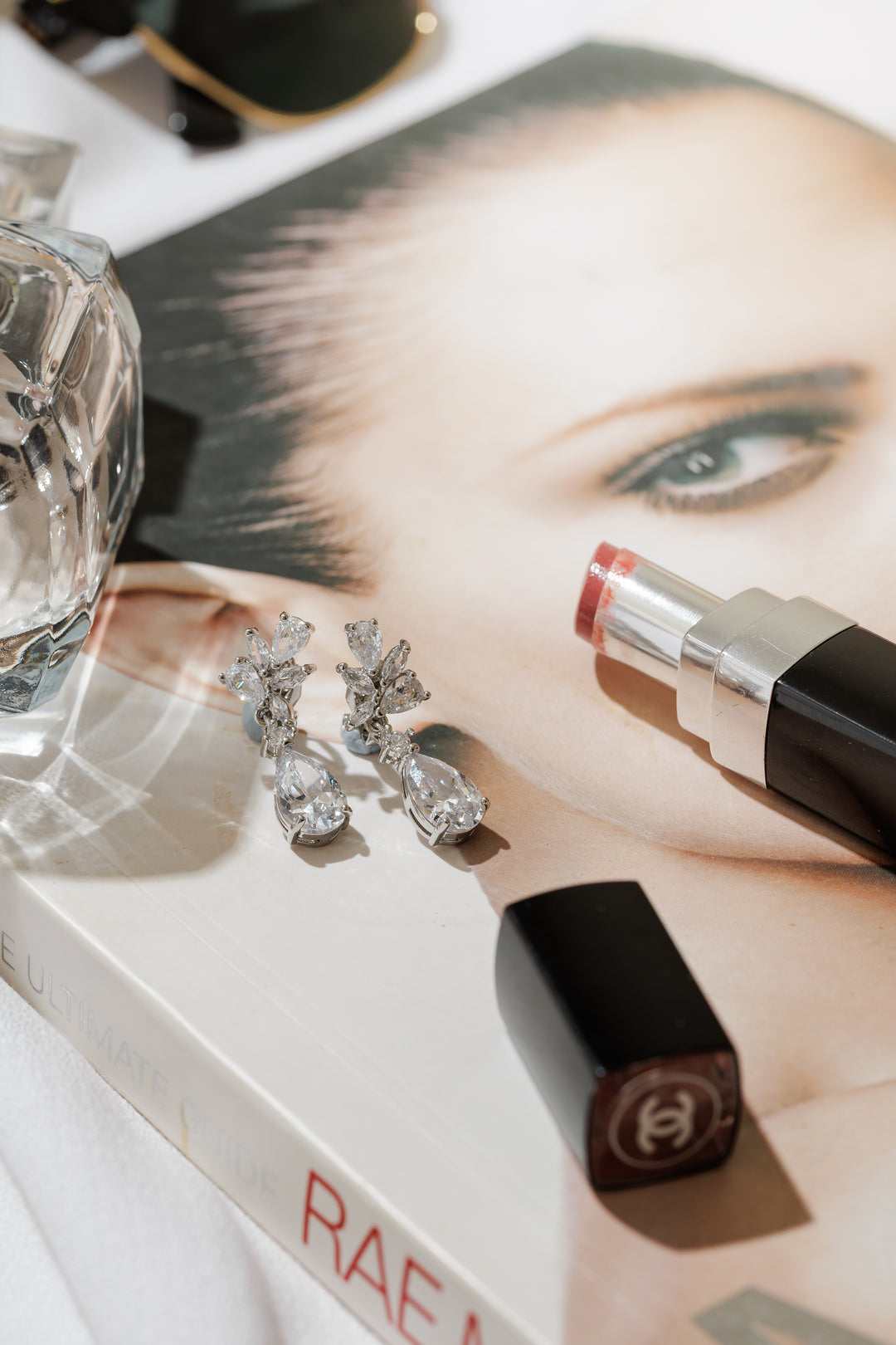 Water Drop Zirconia Clip on Earrings