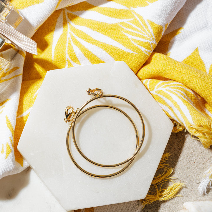 Classic Hoop Clip on Earrings