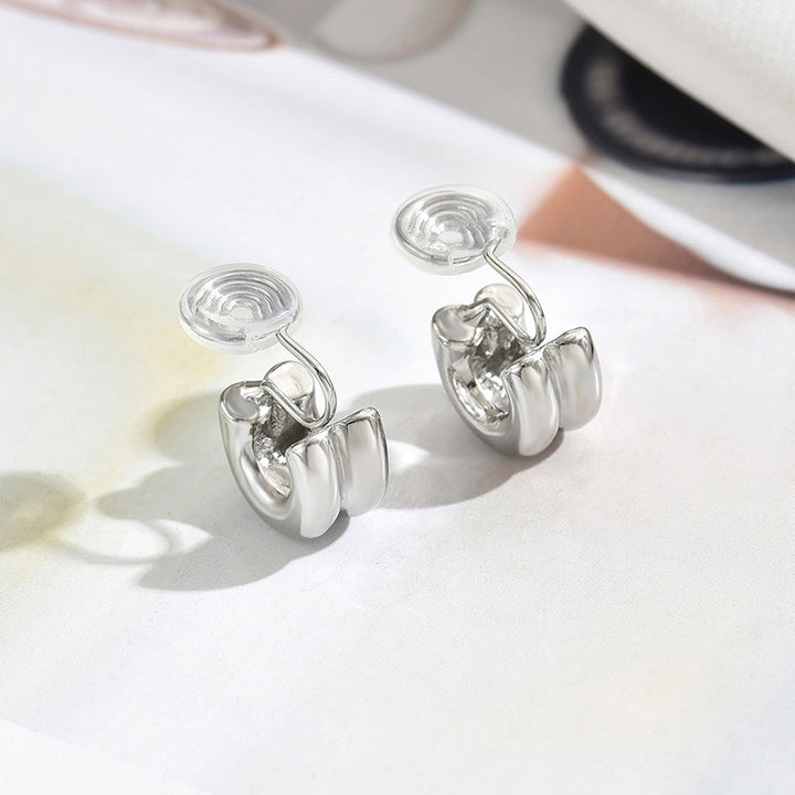 Vintage style Hoop Brass Coil Earrings
