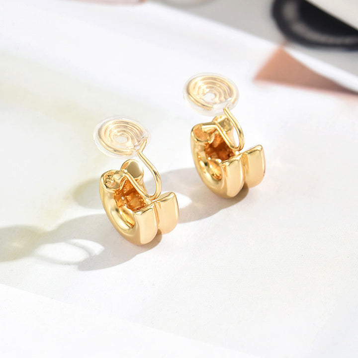 Vintage style Hoop Brass Coil Earrings