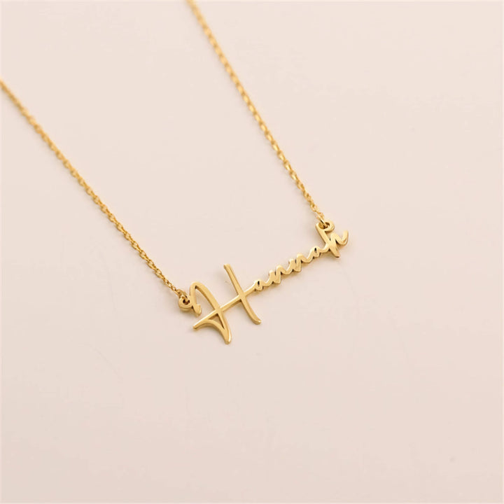 18k Gold Filled Customised Handwritten Name Necklace