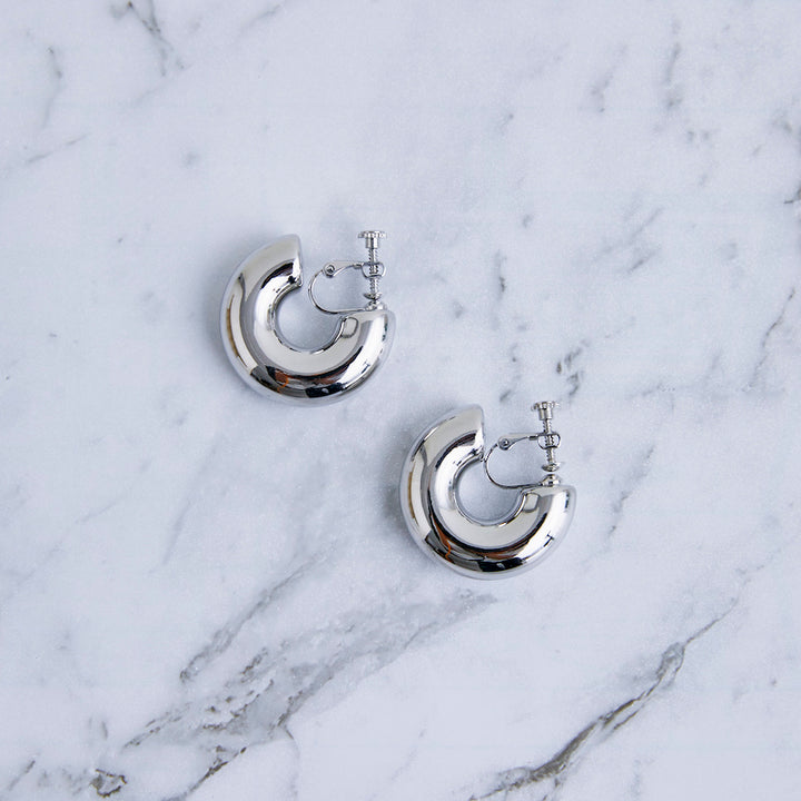 Vintage Hoop Clip on Earring