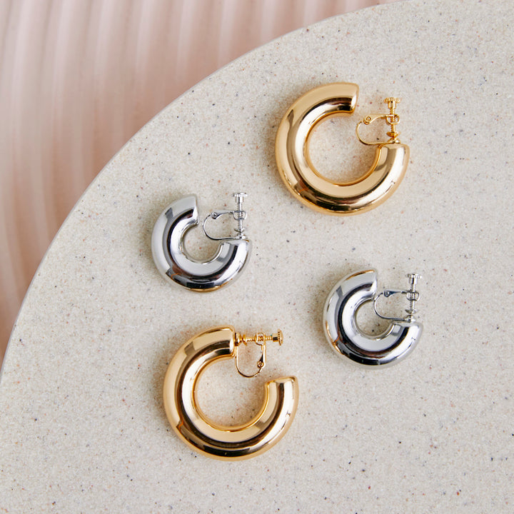 Vintage Hoop Clip on Earring