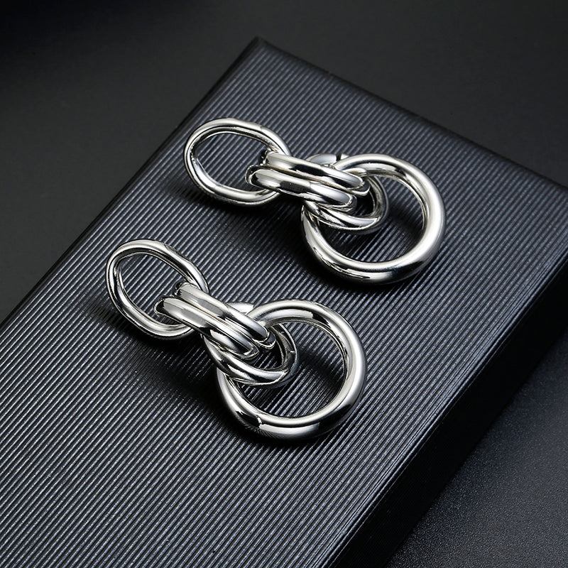 Metal Maxi Vintage Handmade Clip On Earrings