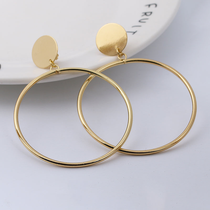 Big Round Clip On Earrings