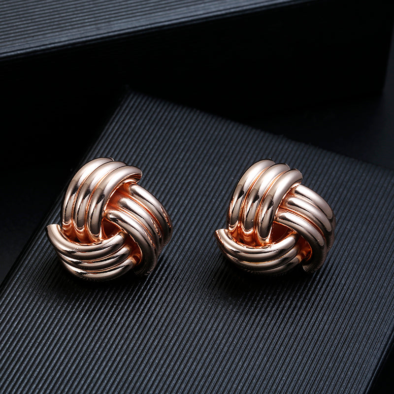 Vintage Geometric Clip On Earrings