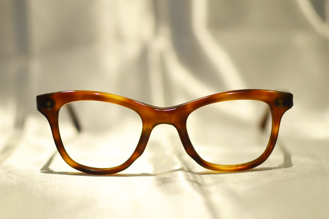 1950's Vintage eyeglasses horn rim frame France true vintage