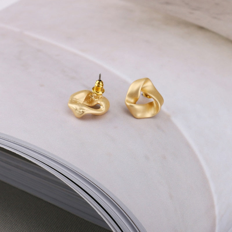 Vintage Matte Colour Clip on Earrings