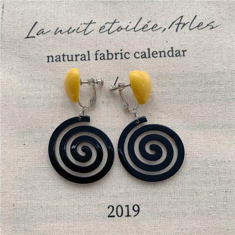 Big Acrylic Clip on Earrings