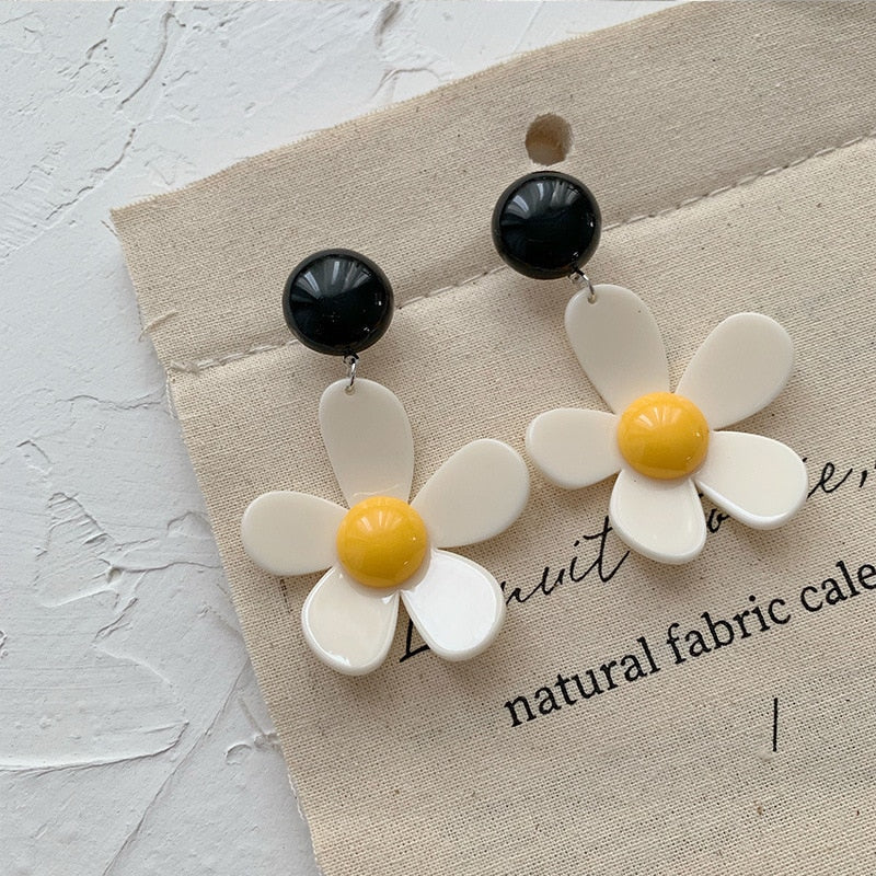 Big Acrylic Clip on Earrings