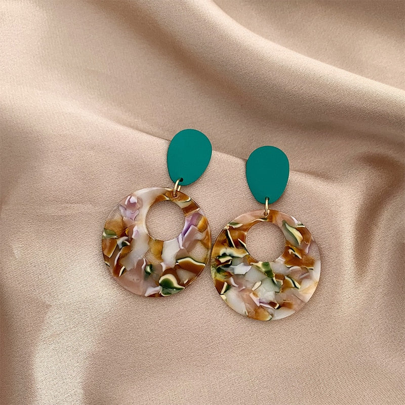 Vintage Resin Clip on Earrings