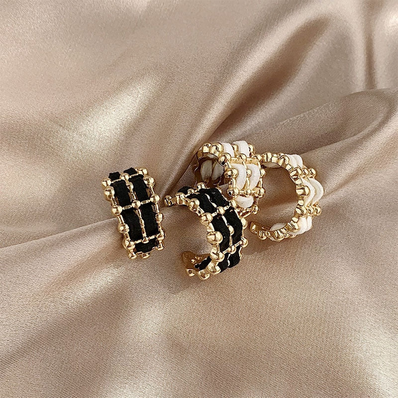 Retro C Shape Hoop Clip on Earrings