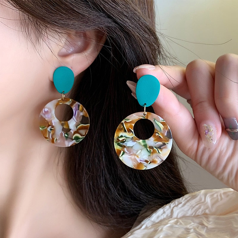 Vintage Resin Clip on Earrings