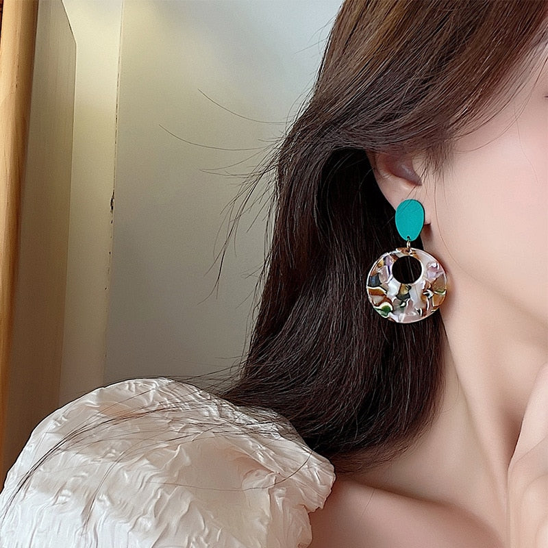 Vintage Resin Clip on Earrings