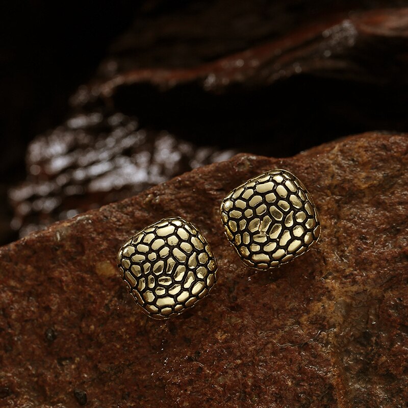 Geometric Square Clip on Earrings