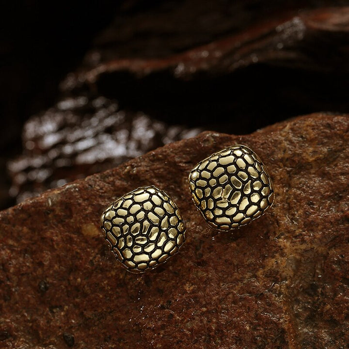 Geometric Square Clip on Earrings