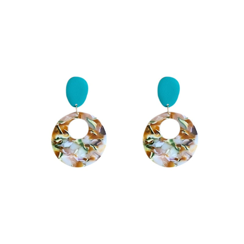 Vintage Resin Clip on Earrings