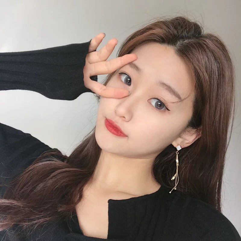 Gold Geometric Square Clip on Earrings
